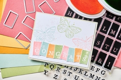 Imagem do Sizzix + 49 and Market - Facas de Corte + Carimbos Tab Stamp Alpha
