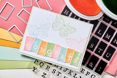 Sizzix + 49 and Market - Facas de Corte + Carimbos Tab Stamp Alpha - loja online