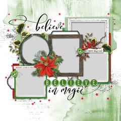 49 and Market - Coleção Evergreen Season - Page Kit 4 Páginas - Scrapbook Life - Materiais para Scrapbook