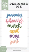 Echo Park Paper - Facas de Corte January To June Marker - comprar online
