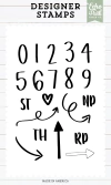 Echo Park Paper - Carimbos Emily Numbers And Shapes - comprar online
