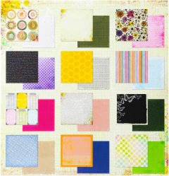 Vicky Boutin Design - Coleção The Flower Emporium - Bloco contendo 24 Papéis dupla face para Scrapbook na internet