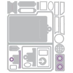Sizzix - Facas de Corte - Thinlits Die - Tim Holtz - Vault Noteworthy - Scrapbook Life - Materiais para Scrapbook
