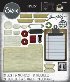 Sizzix - Facas de Corte - Thinlits Die - Tim Holtz - Vault Noteworthy - comprar online
