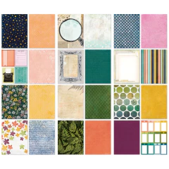 Vicky Boutin Design - Coleção Curiosities In Willow Grove - Kit 24 Papéis dupla face para Scrapbook tamanho 15x20 cm (6x8 polegadas) na internet