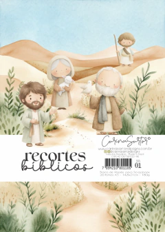 Carina Sartor Design - Coleção Recortes Bíblicos - Bloco de papéis A5 20 folhas