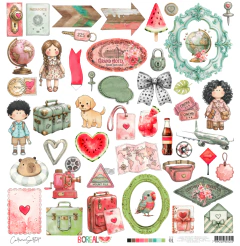 Carina Sartor Design - Coleção Boreal - Papel dupla face BOR01 - comprar online