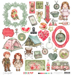 Carina Sartor Design - Coleção Boreal - Papel dupla face BOR02 - comprar online