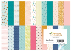 Lora Bailora - Coleção Summer Memories - Bloco de Papéis 15,2 x 21 cm com 24 folhas face única