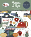 Echo Park - Coleção That's My Boy - Die cuts Frames & Tags - comprar online