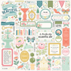 Carta Bella - Coleção Secret Garden- Kit 12 Papéis para Scrapbook + Adesivos na internet