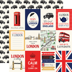 Imagem do Carta Bella - Coleção London - Kit 12 Papéis para Scrapbook + Adesivos