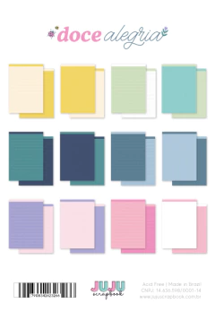 Juju Scrapbook - Coleção Doce Alegria - Bloco de Papéis para Scrapbook A5 na internet