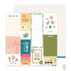 Juju Scrapbook - Coleção Lar Doce Mar - Papel para Scrapbook - Papel Histórias de Verão - comprar online