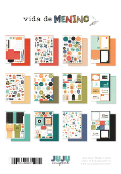 Juju Scrapbook - Coleção Vida de Menino - Bloco de Papéis para Scrapbook A4 na internet