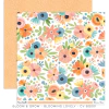 Cocoa Vanilla - Coleção Bloom & Grow - Kit 6 Papéis para Scrapbook