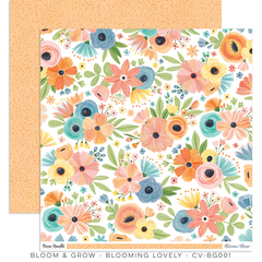 Cocoa Vanilla - Coleção Bloom & Grow - Kit 6 Papéis para Scrapbook