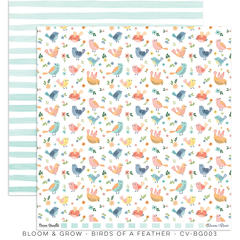 Cocoa Vanilla - Coleção Bloom & Grow - Kit 6 Papéis para Scrapbook na internet
