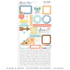 Cocoa Vanilla - Coleção Bloom & Grow - Adesivos