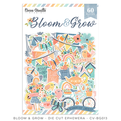 Cocoa Vanilla - Coleção Bloom & Grow - Die cuts