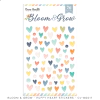 Cocoa Vanilla - Coleção Bloom & Grow - Adesivos puffy