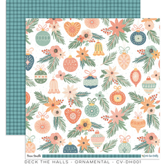 Cocoa Vanilla - Coleção Deck the Halls - Kit 12 Papéis para Scrapbook + Adesivos na internet
