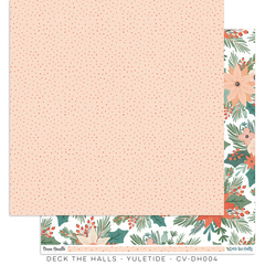 Cocoa Vanilla - Coleção Deck the Halls - Kit 12 Papéis para Scrapbook + Adesivos - Scrapbook Life - Materiais para Scrapbook