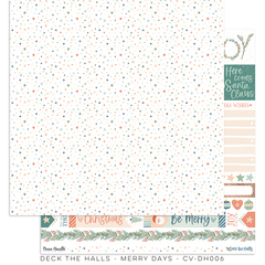 Cocoa Vanilla - Coleção Deck the Halls - Kit 12 Papéis para Scrapbook + Adesivos - comprar online