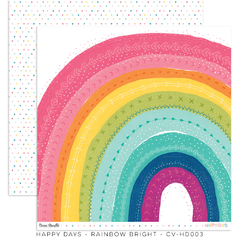 Cocoa Vanilla - Coleção Happy Days - Kit 16 Papéis para Scrapbook + Adesivos