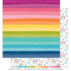 Imagem do Cocoa Vanilla - Coleção Happy Days - Kit 16 Papéis para Scrapbook + Adesivos