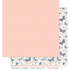 Imagem do Cocoa Vanilla - Coleção Heart & Home - Kit 16 Papéis para Scrapbook + Adesivos