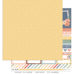 Cocoa Vanilla - Coleção Heart & Home - Kit 16 Papéis para Scrapbook + Adesivos - comprar online