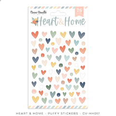Cocoa Vanilla - Coleção Heart & Home - Adesivos puffy