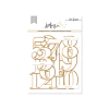 Lora Bailora - Coleção Baby M - Die cuts chipboards números