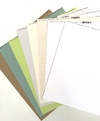 Bazzill Cardstock - Kit 8 papéis básicos - Opção B - comprar online