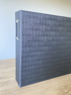 ÁLBUM NACIONAL GI DEMELLO para Scrapbook tamanho 30,5x30,5cm (12"x 12") - Courometal Cor Preto - comprar online