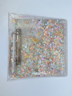ÁLBUM NACIONAL SHAKER ORIGINAL GI DEMELLO tamanho 21 x 23 cm - Tons menta, amarelo, coral e branco