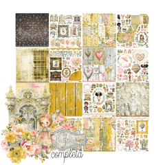 Carina Sartor Design - Coleção Kingdom - Kit 8 Papéis dupla face para Scrapbook