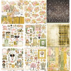 Carina Sartor Design - Coleção Kingdom - Kit 8 Papéis dupla face para Scrapbook na internet