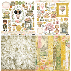 Carina Sartor Design - Coleção Kingdom - Kit 8 Papéis dupla face para Scrapbook - Scrapbook Life - Materiais para Scrapbook