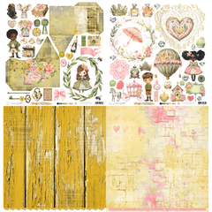 Carina Sartor Design - Coleção Kingdom - Kit 8 Papéis dupla face para Scrapbook - loja online