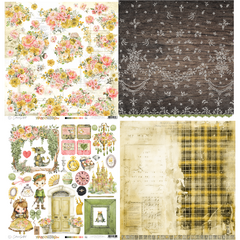 Carina Sartor Design - Coleção Kingdom - Kit 8 Papéis dupla face para Scrapbook