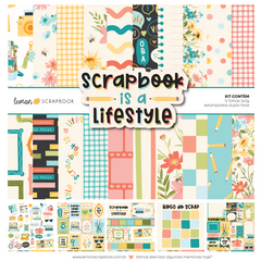 Lemon Scrapbook - Coleção Scrapbook Is A Lifestyle - Kit 12 papeis para Scrapbook - comprar online