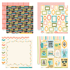 Lemon Scrapbook - Coleção Scrapbook Is A Lifestyle - Kit 12 papeis para Scrapbook - Scrapbook Life - Materiais para Scrapbook