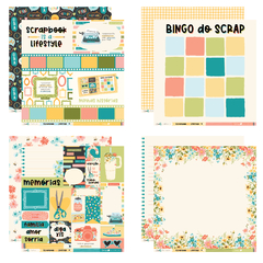 Lemon Scrapbook - Coleção Scrapbook Is A Lifestyle - Kit 12 papeis para Scrapbook - loja online