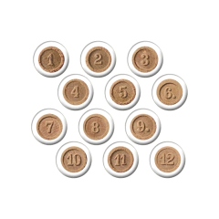 Carina Sartor Design - Coleção Le Petit Poa - Bottons Meses - comprar online