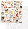 My Memories Crafts - Coleção Minha Diversão - Papel para Scrapbook - Folha 01