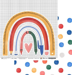 My Memories Crafts - Coleção Meu Dia Colorido - Bloco de Papéis para Scrapbook 30,5x30,5 cm - comprar online