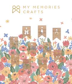 My Memories Crafts - Coleção Meu Dia Colorido - Mini Bandeirolas - comprar online