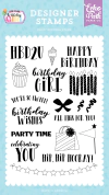 Echo Park Paper - Coleção Make A Wish Birthday Girl - Carimbos All This For You